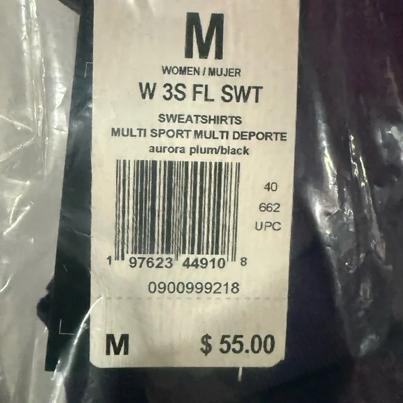 Adidas Women's Purple Fleece Sweater - Picture 4 of 4